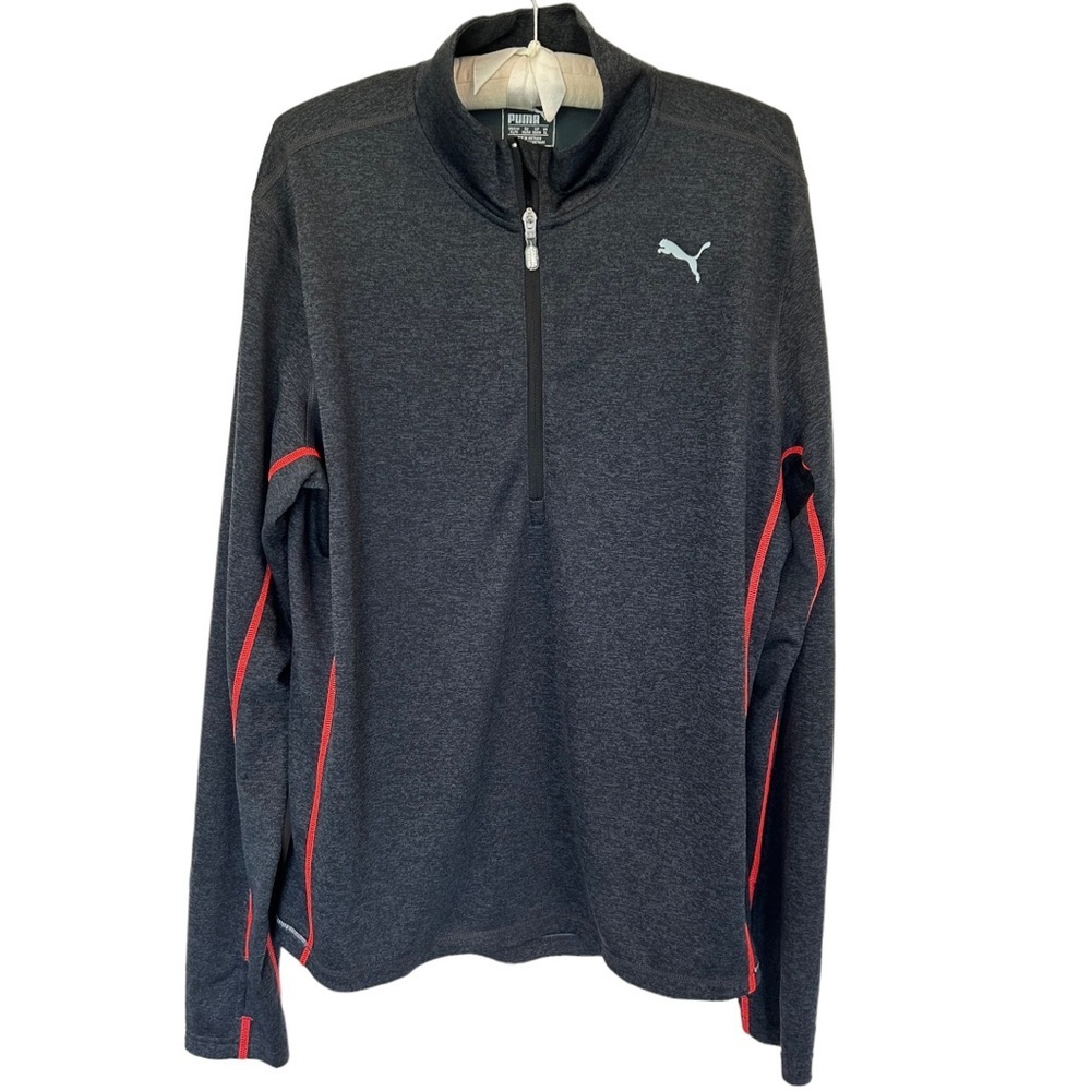 Men’s Puma Gray Half Zip Dry Cell Athletic Pullover Size XL​​